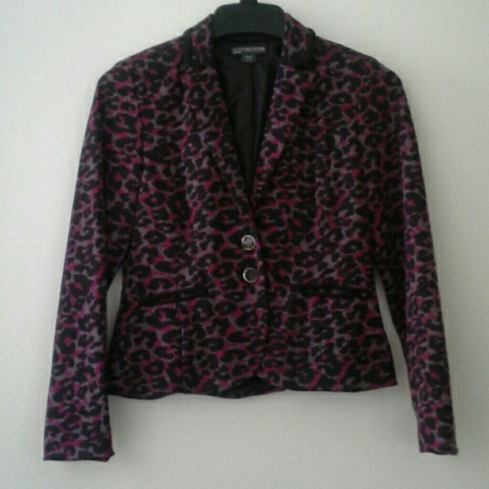 Covington Leopard Print Blazer NWOT - Picture 1 of 3